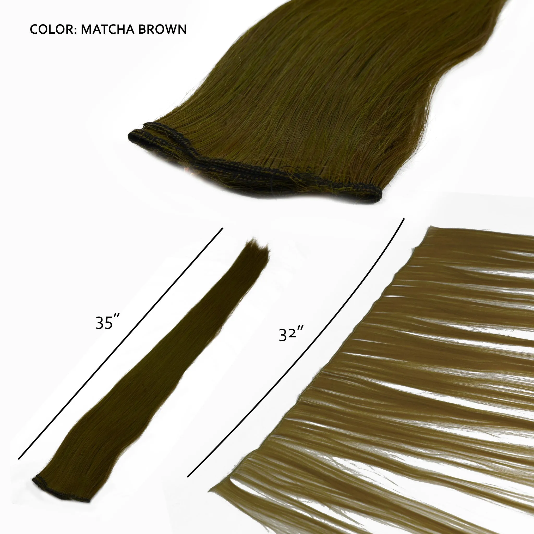 35" Weft Extension - Vocaloid Green