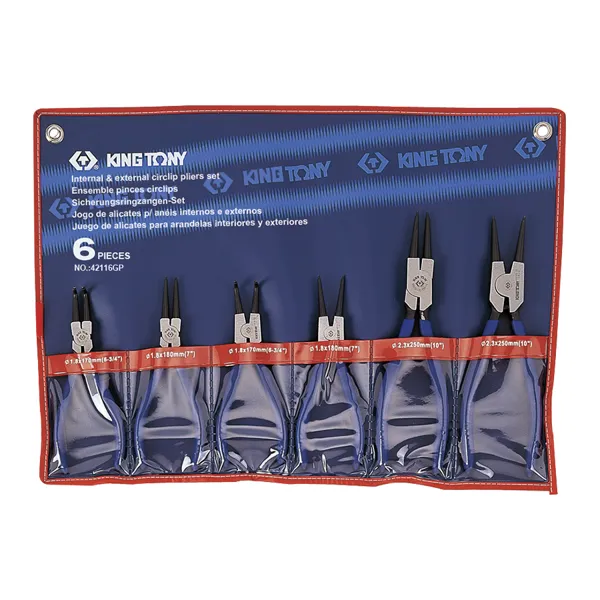 42116GP - King Tony 6 PC. Circlip Pliers Set