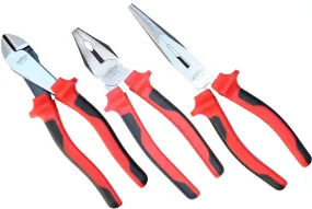 888 Tools 3-Piece 200mm Plier and Cutter Set with Comfort Grip Handles - T832903