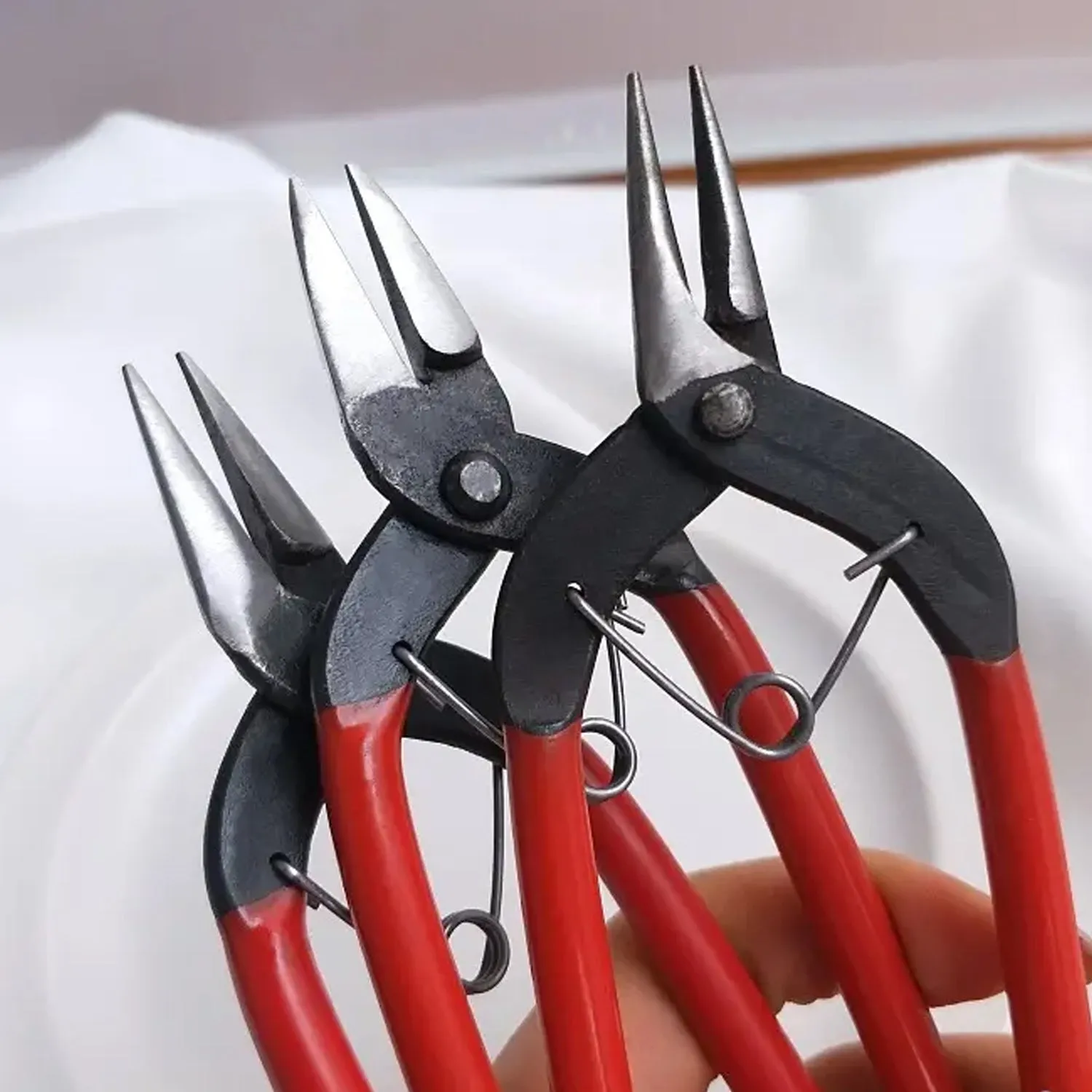 9189 Pliers DIY Tool Punching Pliers Multi-Function Small Needle Nose Pliers Oblique Nose Pliers Flat Cutting Wire Pliers, Jewelry Pliers