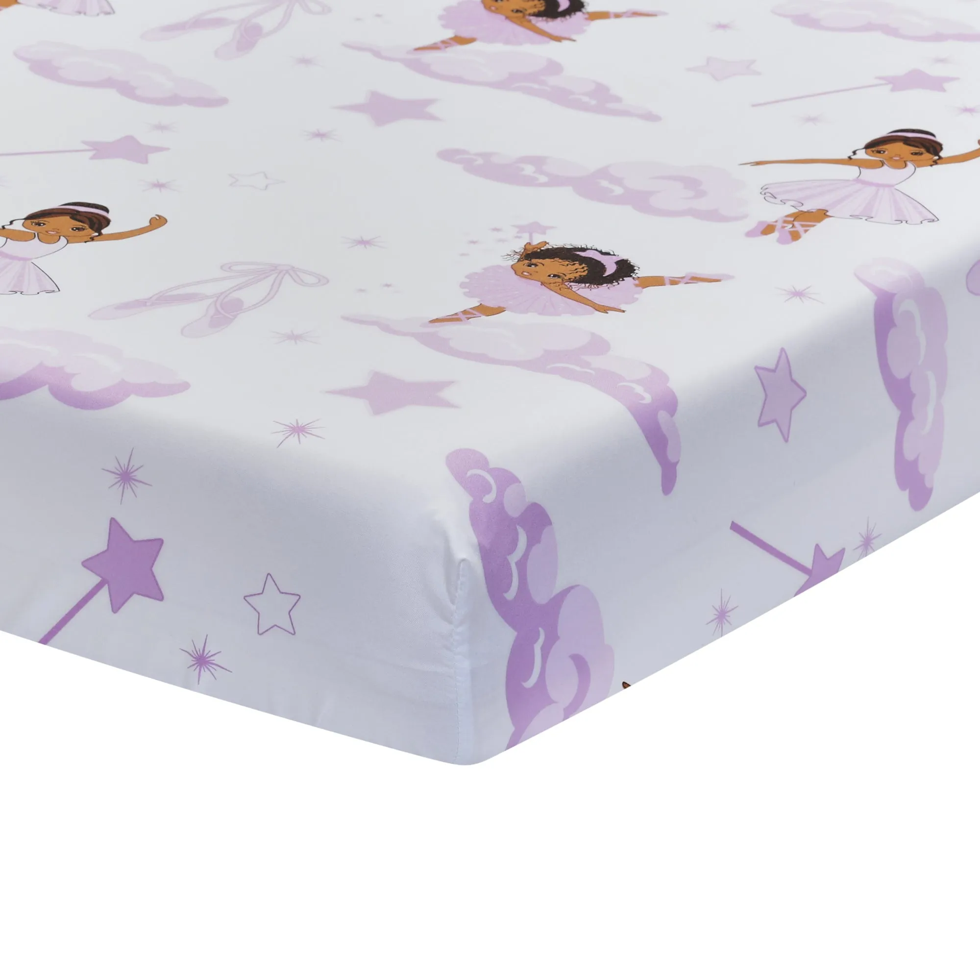 African American Ballerina Toddler Sheets Set