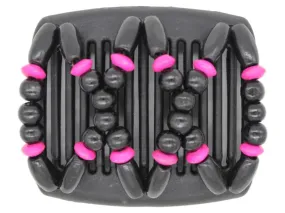 African Butterfly Chameleon Hair Comb - Beada Black 17