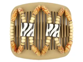 African Butterfly Hair Comb - Stones & Bones Blonde 51