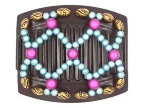 African Butterfly Thick Hair Comb - Ndalena Brown 174