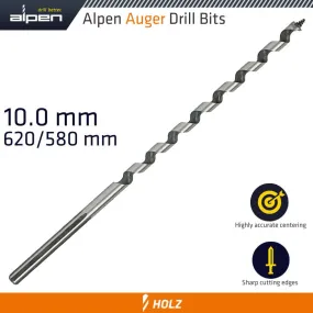 ALPEN WOOD AUGER DRILL BIT 620 X 580 10MM ALP22810