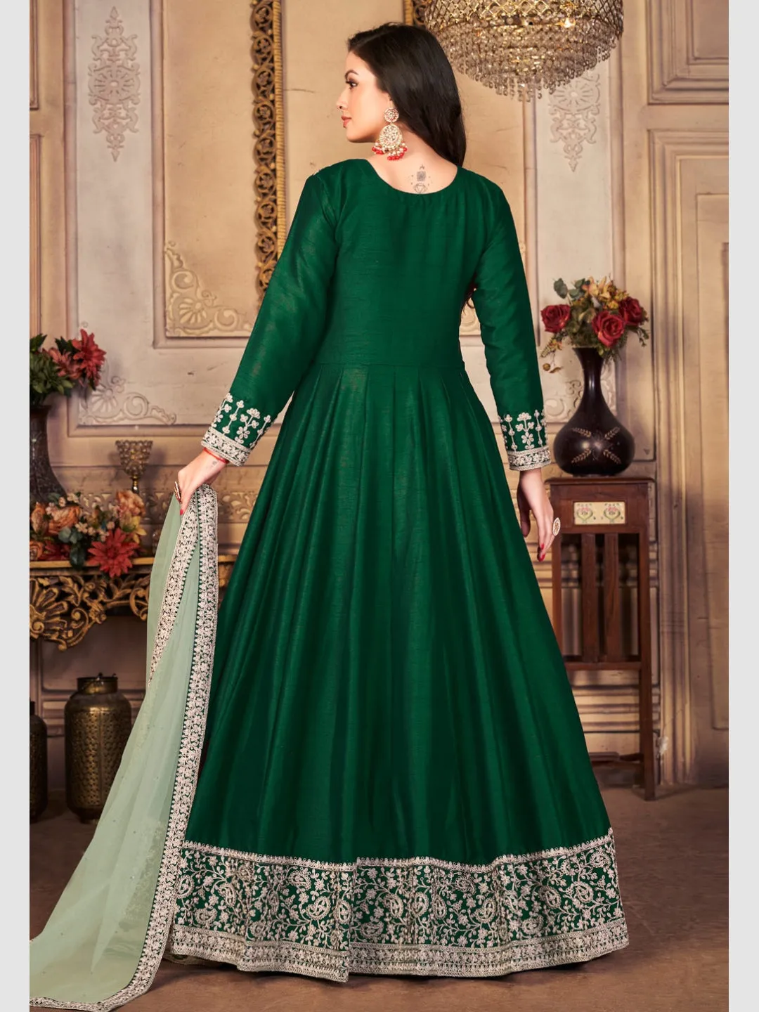 Art Silk - Anarkali Dress