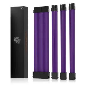 AsiaHorse Extension Sleeved Braided Cables x4 Purple