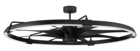 Axel Indoor/Outdoor 52" Ceiling Fan in Flat Black