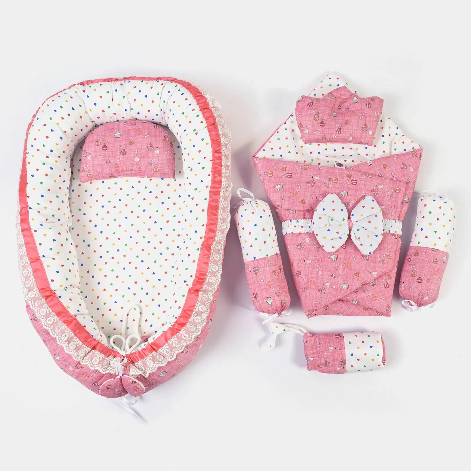 Baby Snuggle Bed Set 9pcs | Red