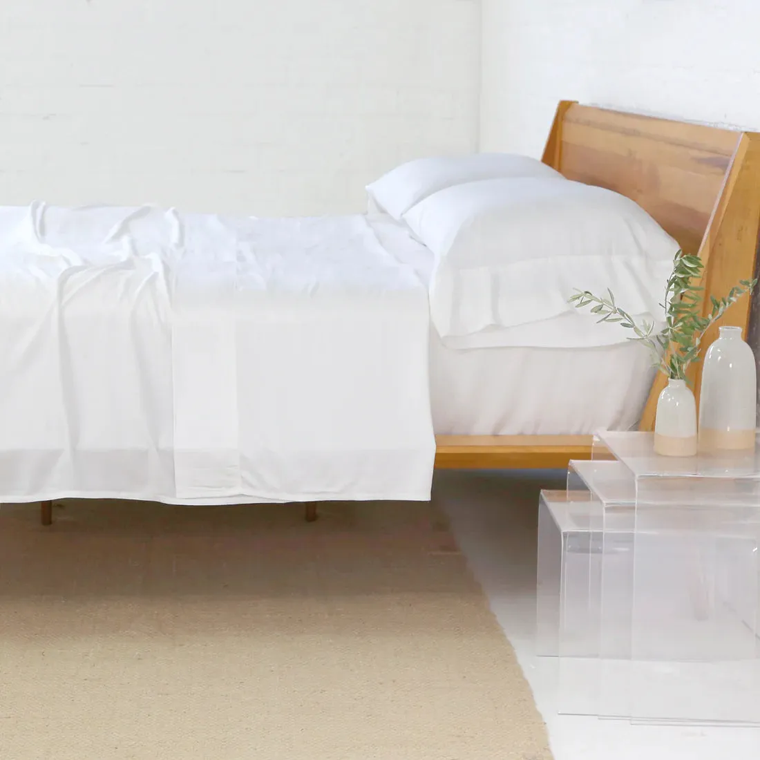 Bamboo Sheet Set in Twin - White