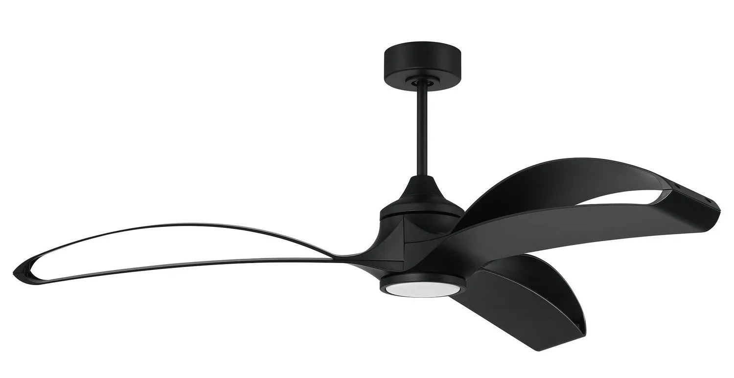 Bandeaux 60" Ceiling Fan in Flat Black