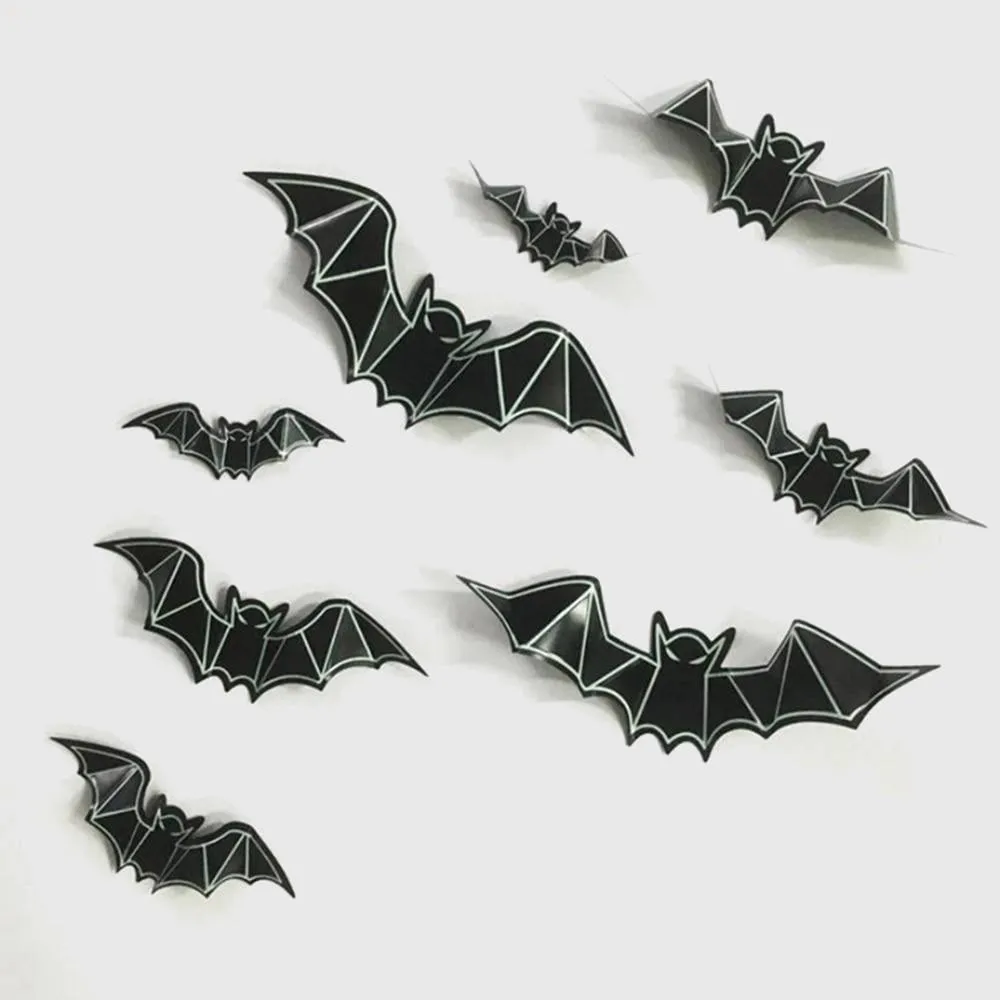 Bat Vinyl Wall Stickers (8 pieces)