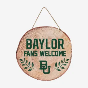 Baylor Bears Wood Stump Sign