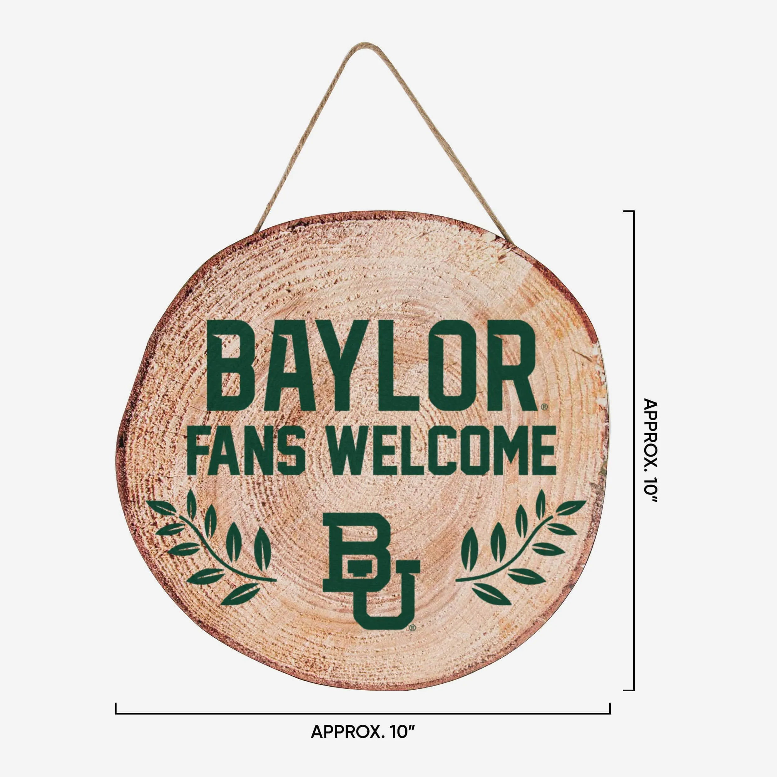 Baylor Bears Wood Stump Sign