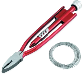 BikeMaster 9in Safety Wire Pliers w/ Wire