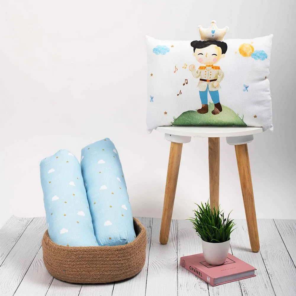 Blue The Little Prince Mini Cot Bedding Set