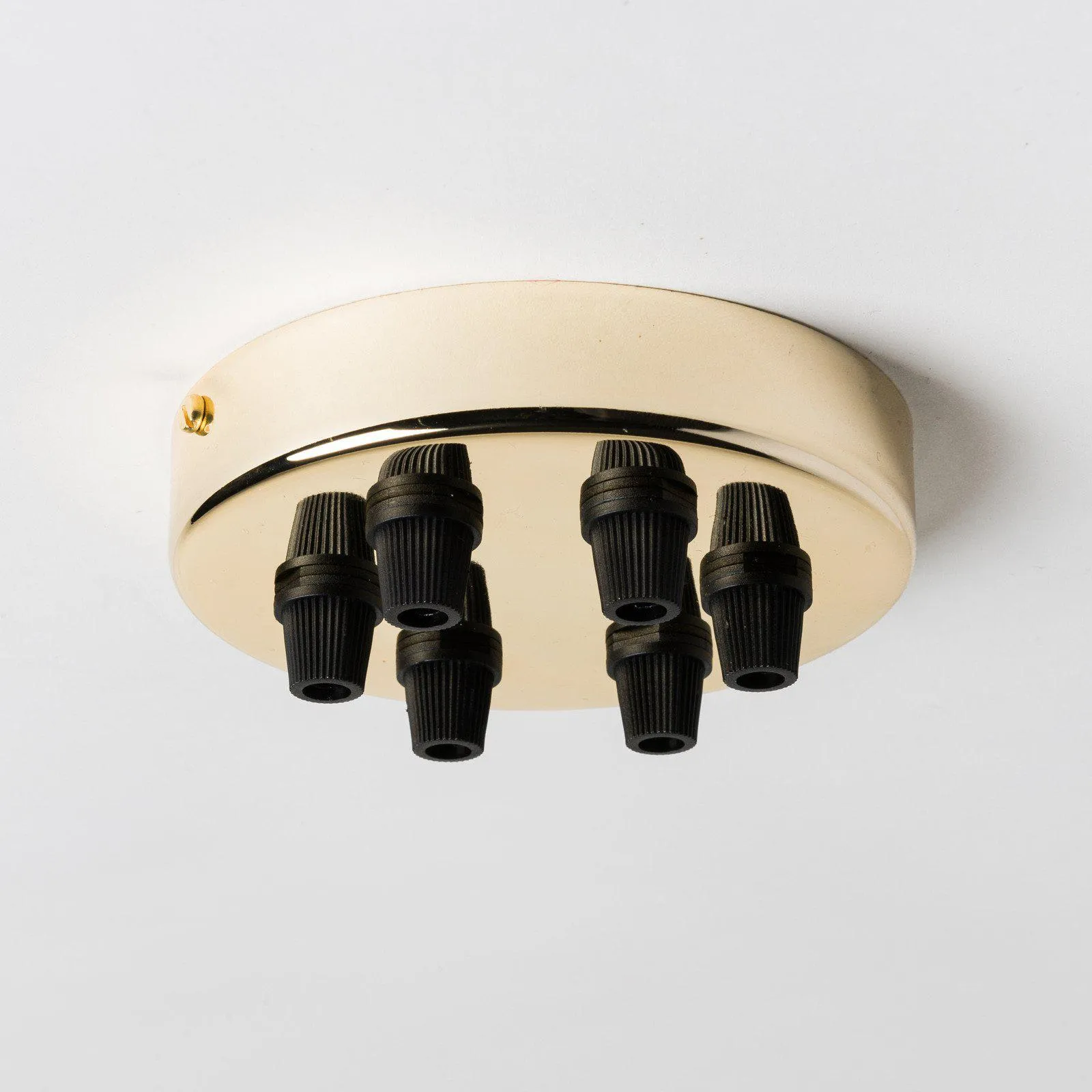 Brass 100mm Ceiling Rose - All Outlet Options