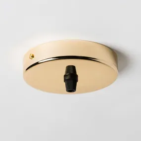 Brass 100mm Ceiling Rose - All Outlet Options