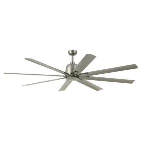 Breda 75" Ceiling Fan in Brushed Nickel