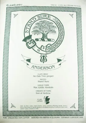 Buchanan Clan Tea Towel