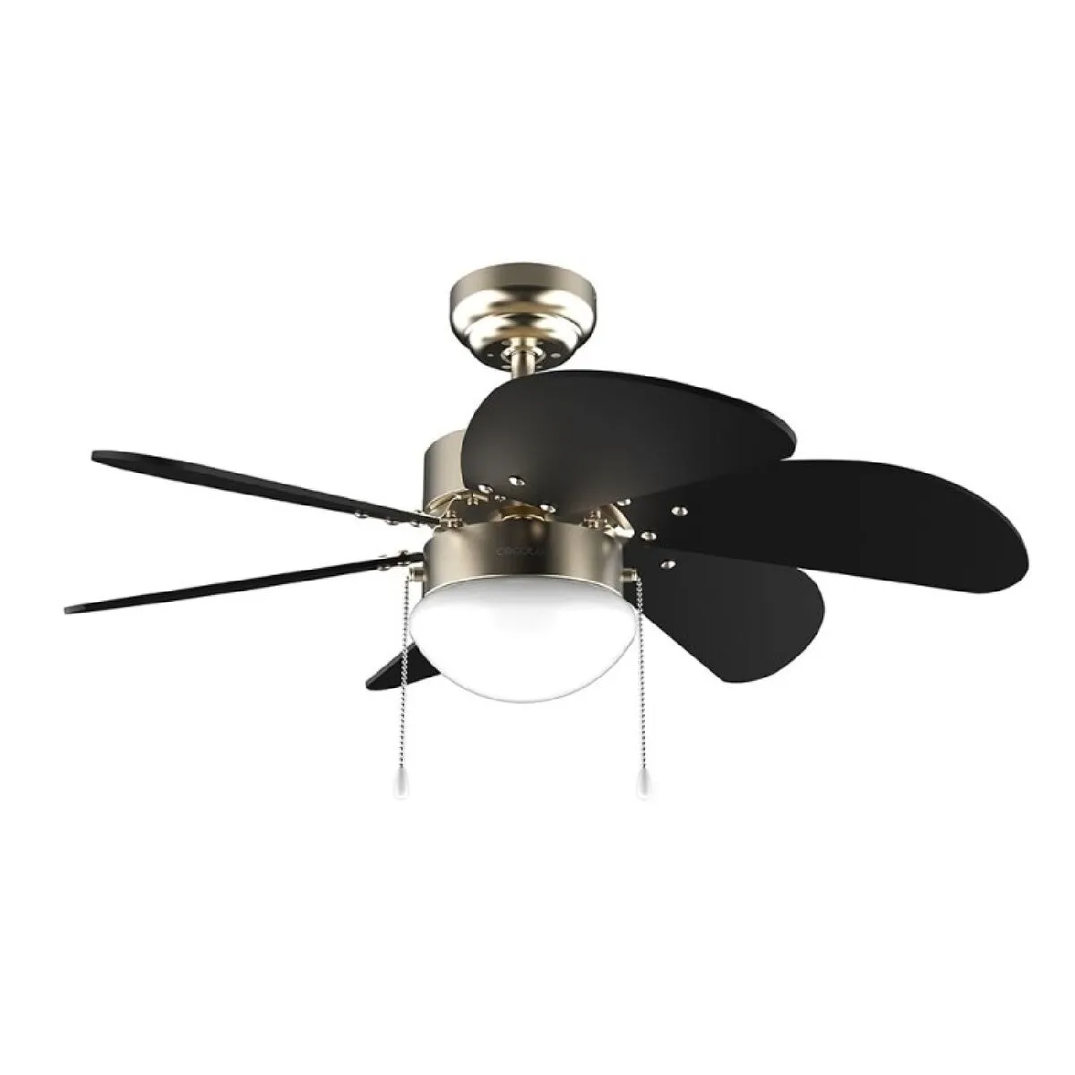 Ceiling Fan with Light Cecotec EnergySilence Aero 365 Golden Wood 50 W