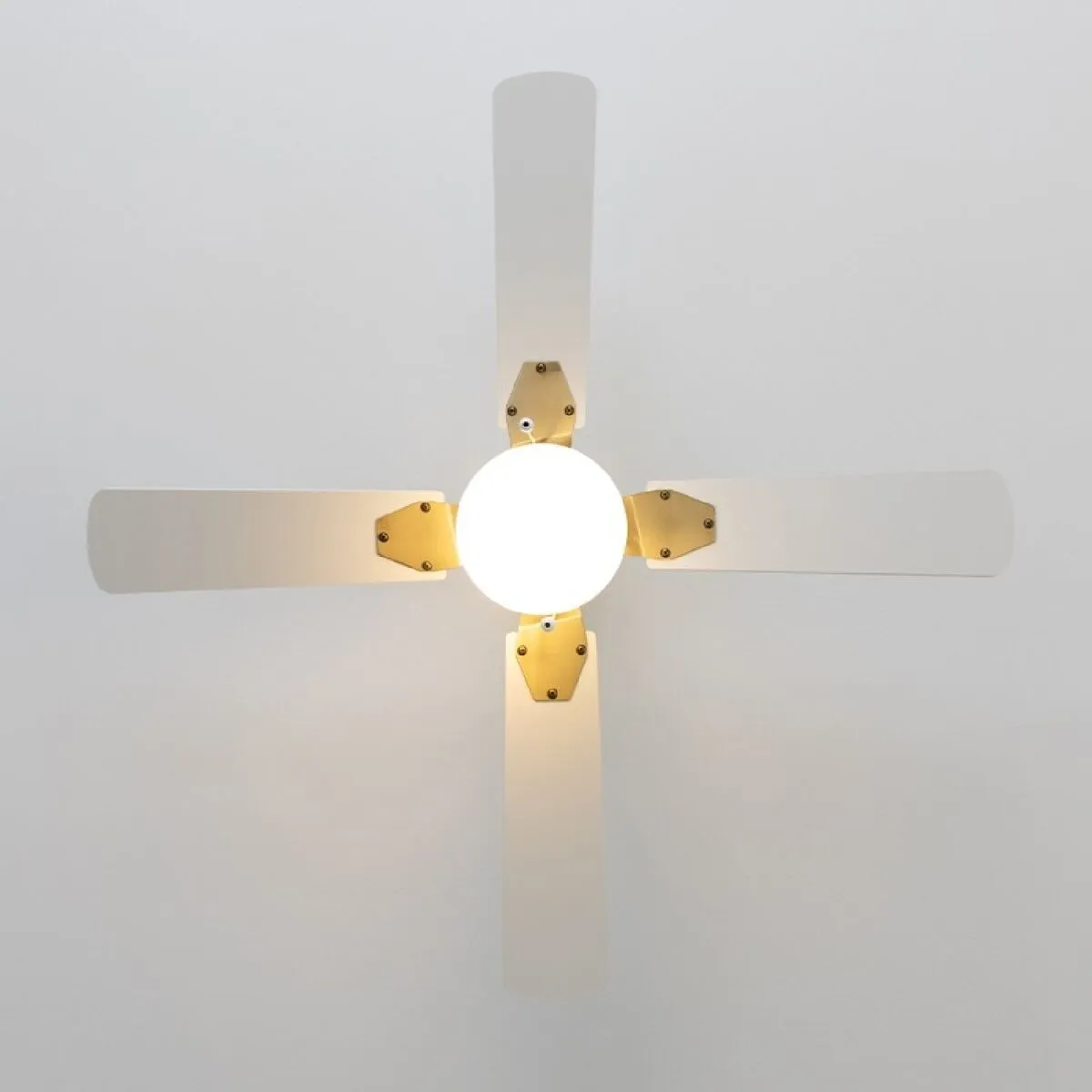 Ceiling Fan with Light Cecotec EnergySilence Aero 450 White Golden 50 W