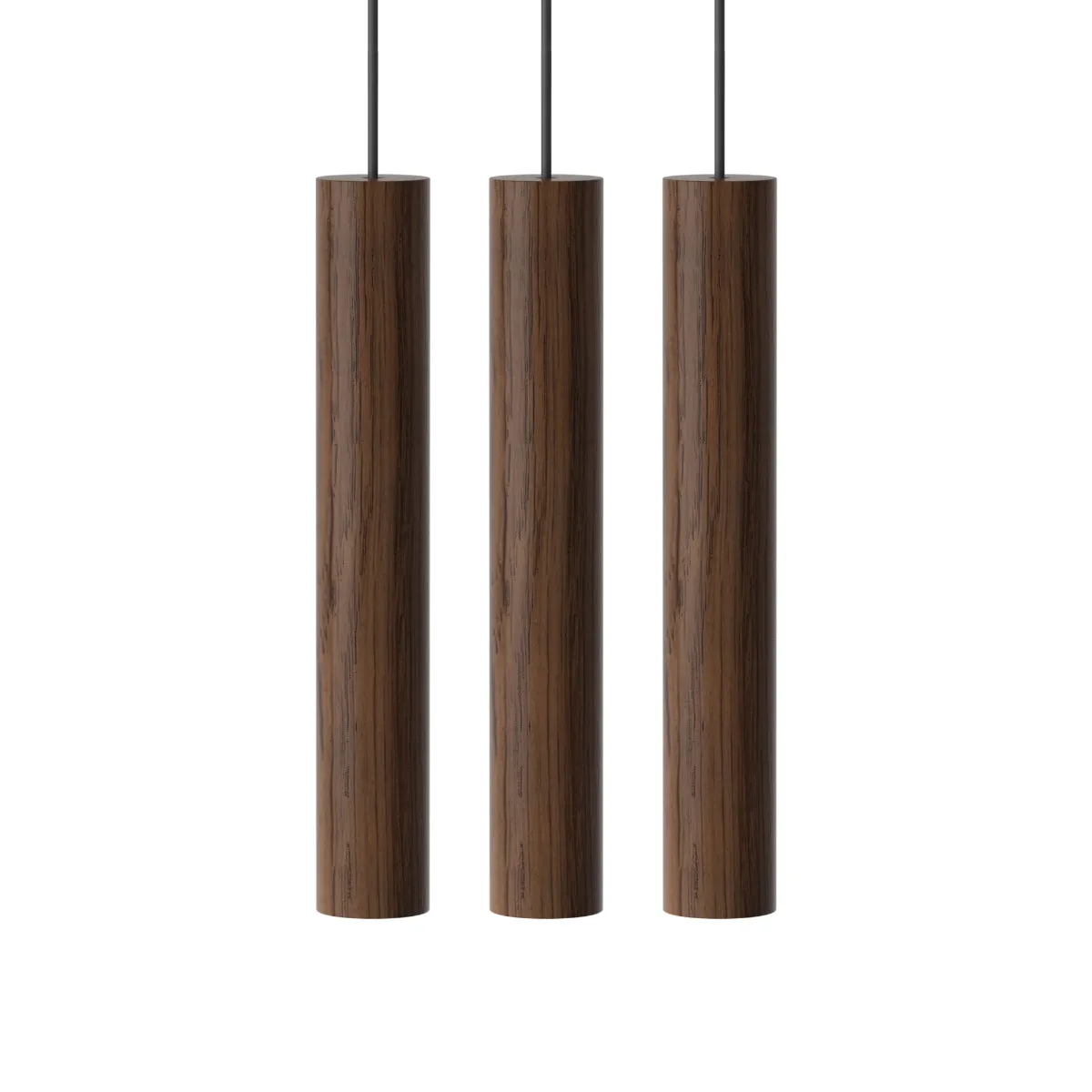 CHIMES Cluster 3 Oak LED Pendant Lights