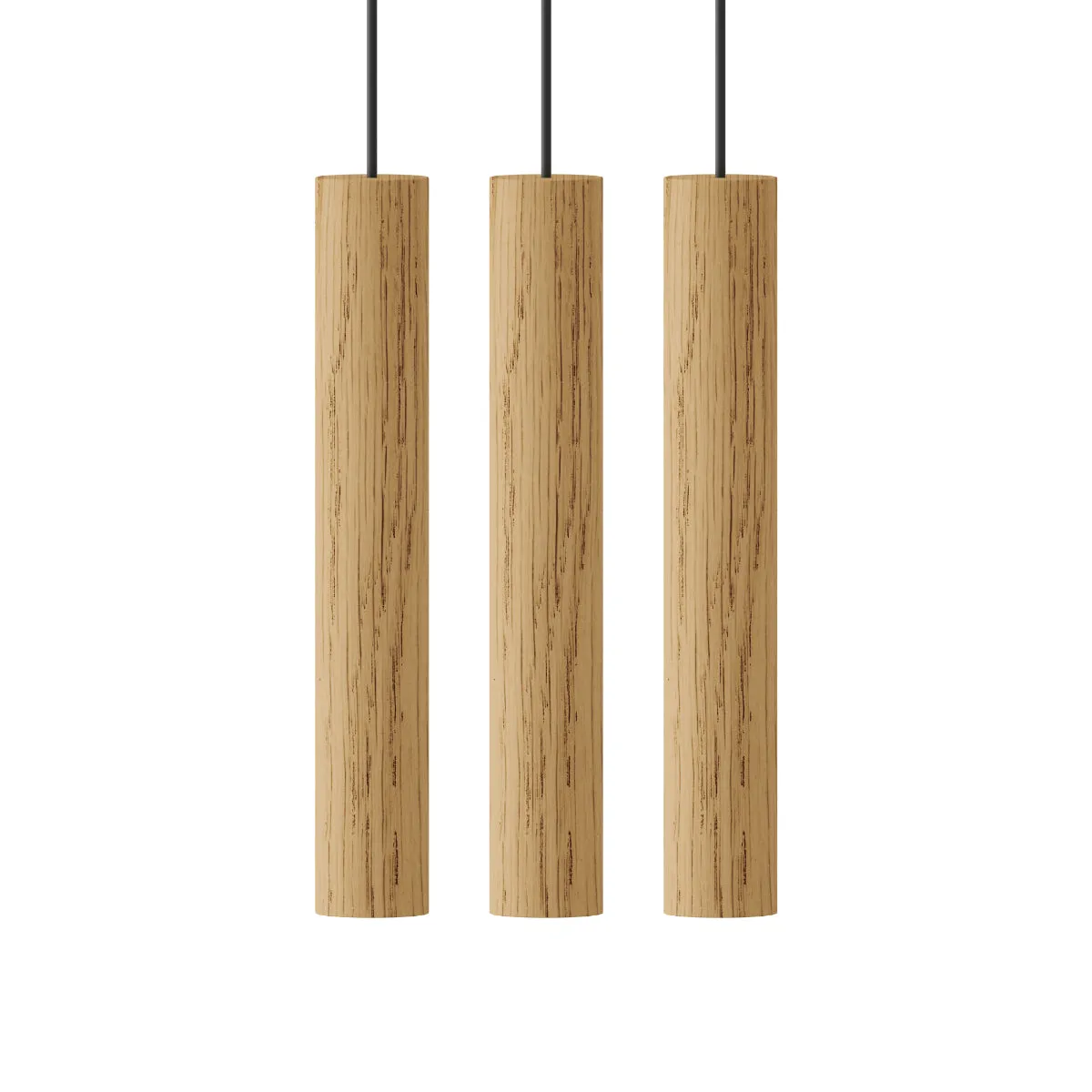 CHIMES Cluster 3 Oak LED Pendant Lights