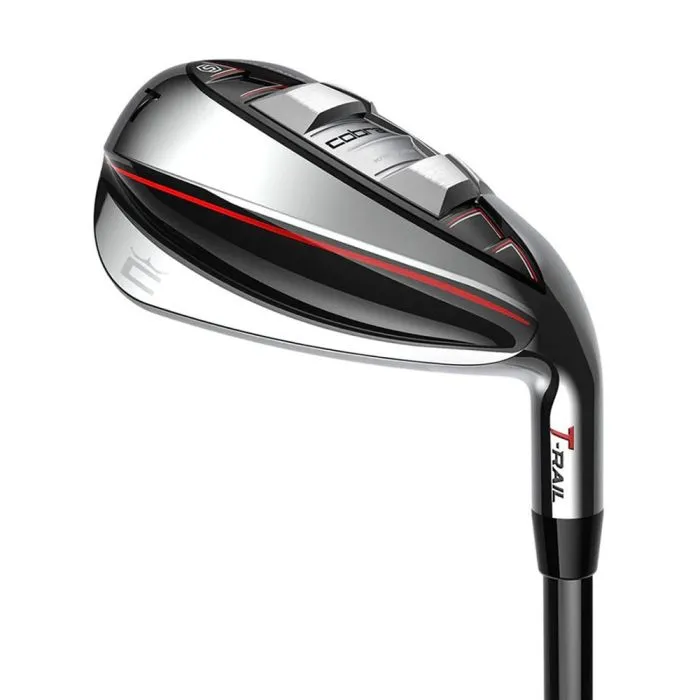 Cobra T-Rail (5-GW) Steel Irons - Black/Red