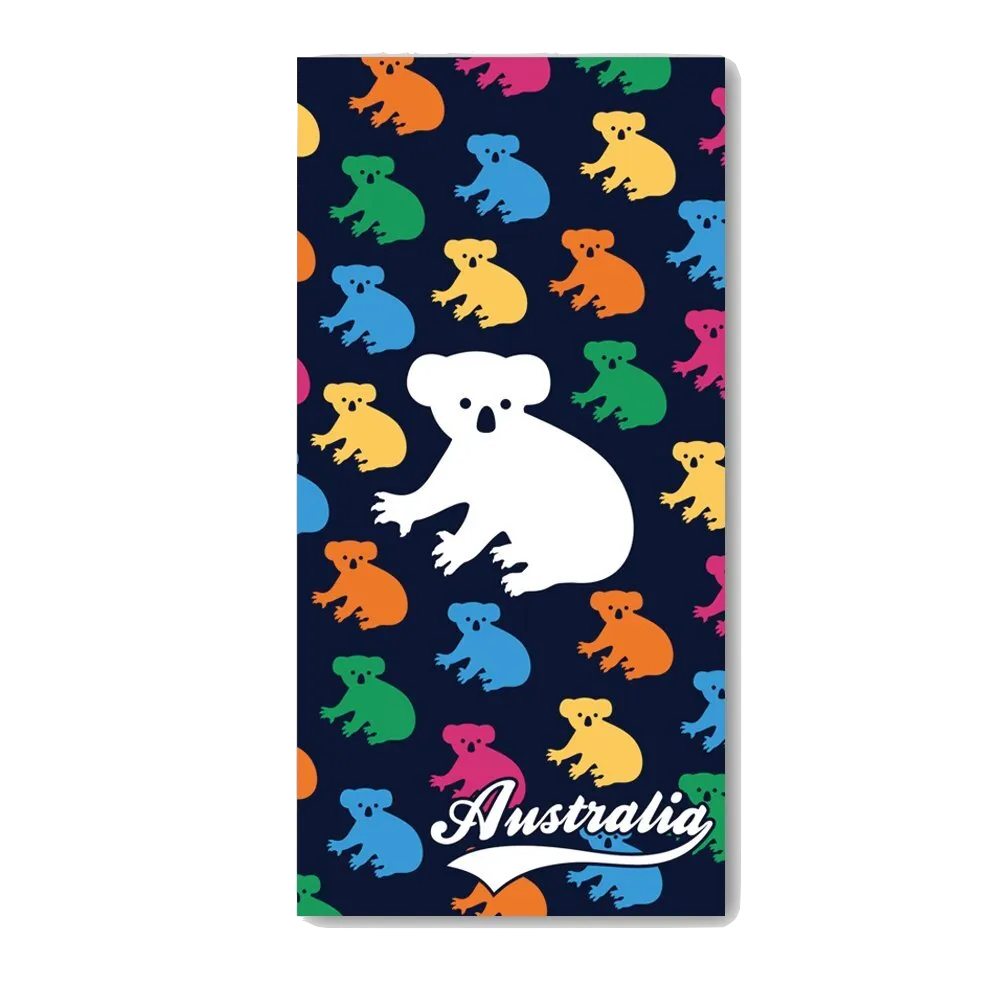 Colourful Koalas Beach Towel