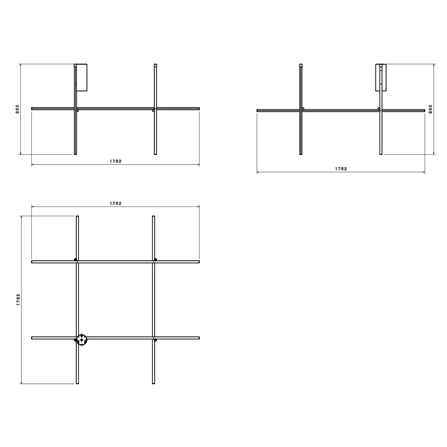 Coordinates C4 Ceiling Light, Argent