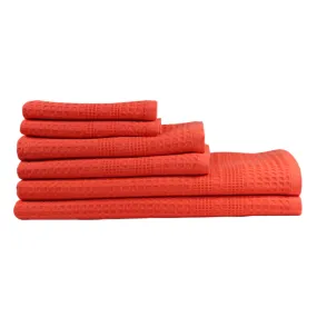 Coral Towel Set in Gift Bag, Classic Style