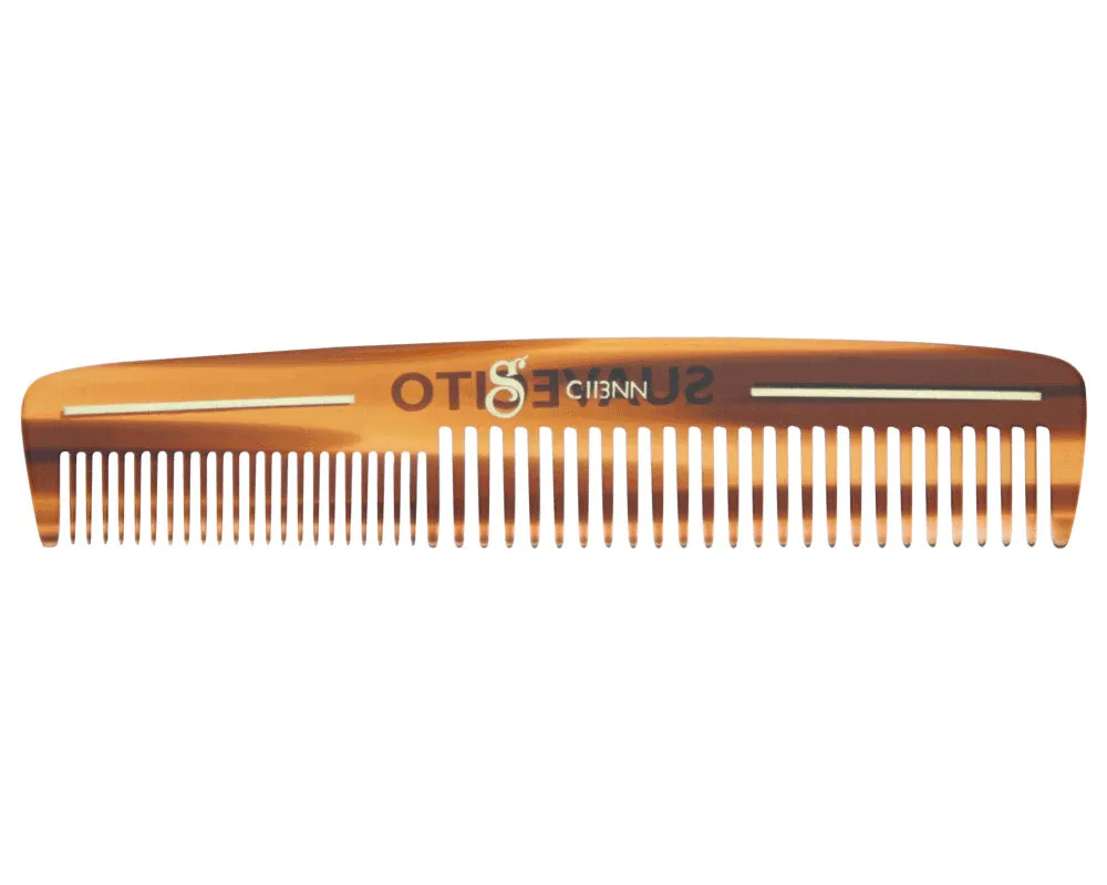 Deluxe Travel Dressing Comb - Amber