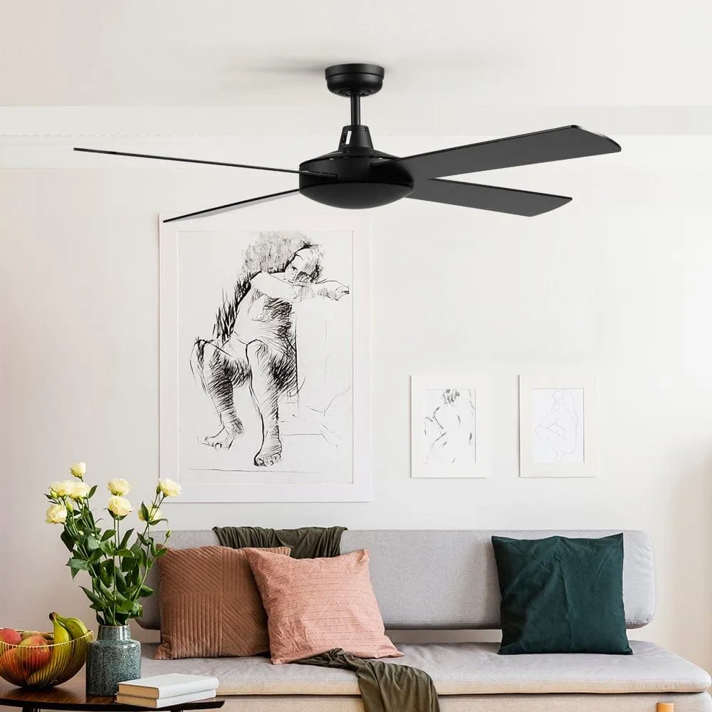 Devanti 52'' Ceiling Fan w/Remote - Black