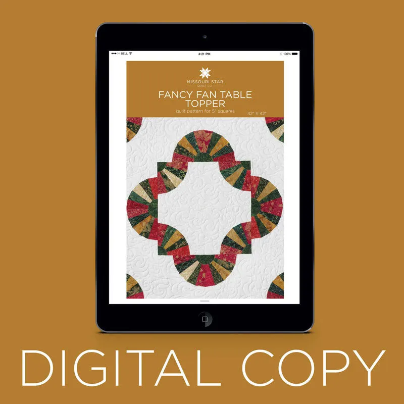 Digital Download - Fancy Fan Table Topper Pattern by Missouri Star