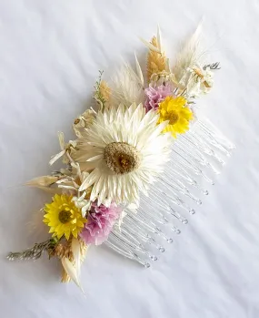 Dried Flower Hair Comb