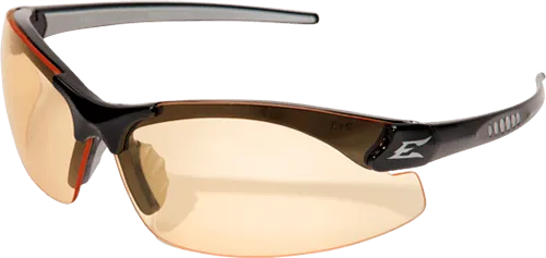 Edge Eyewear Zorge G2 DZ114-G2 Black Frame Amber Lens Glasses