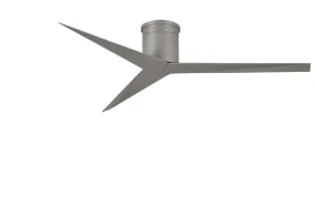 Eliza Ceiling Mount Paddle Fan in Brushed Nickel