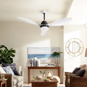 Energy-Efficient 48" Ceiling Fan w/ DC Motor, LED Light, Remote - Devanti