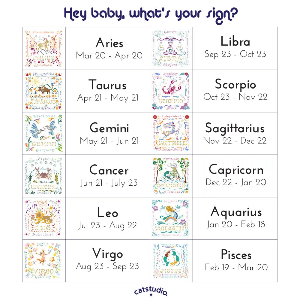 Gemini Astrology Dish Towel