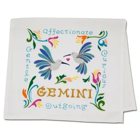 Gemini Astrology Dish Towel