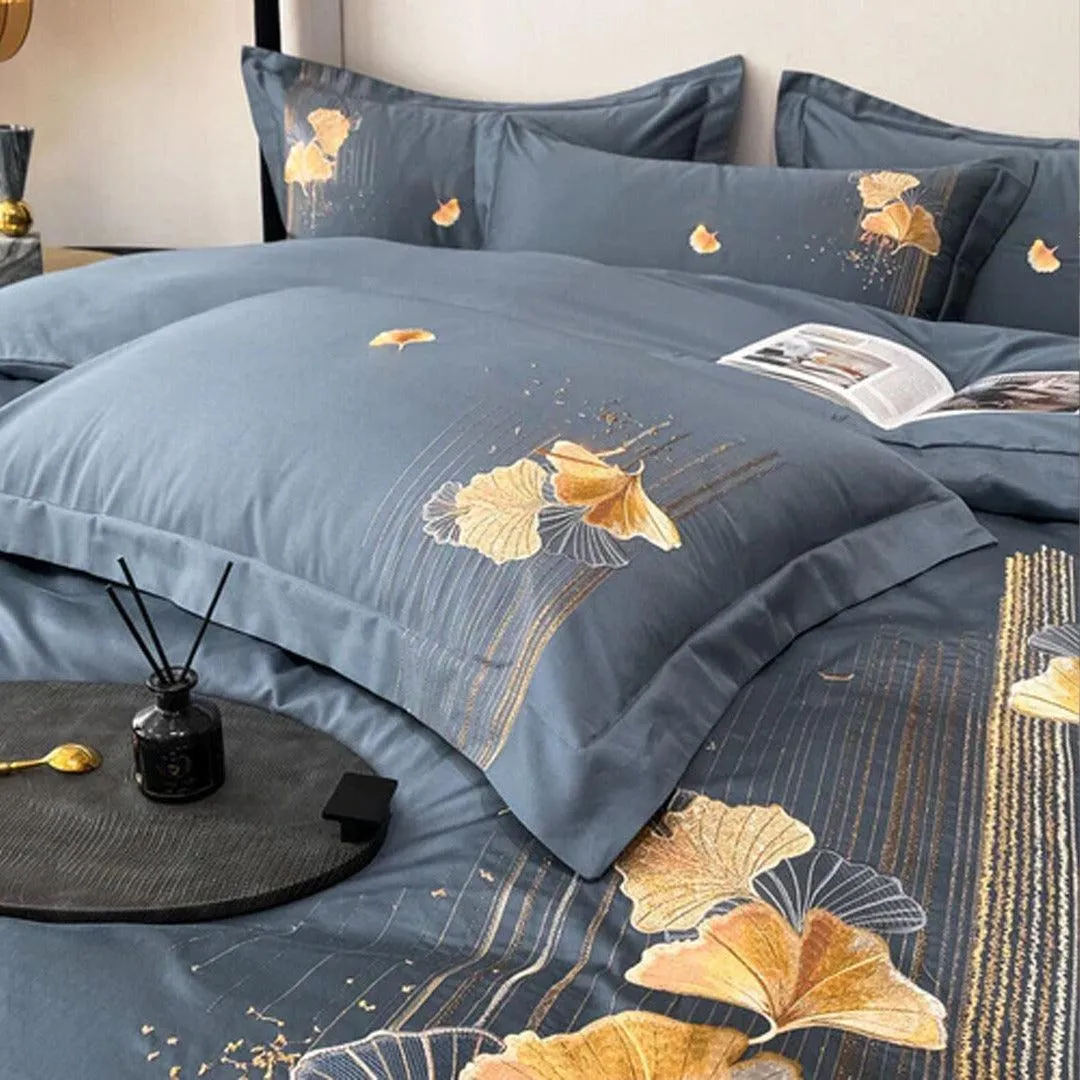 Ginkgo Embroidery Duvet Set