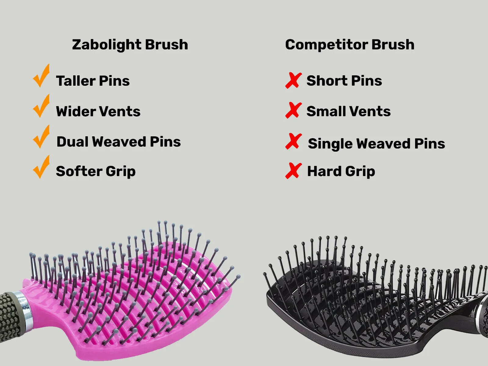 Hair Scalp Massage Brush Anti Static Curved Vented Styling Detangling Brushes Hair Scalp Massage Comb Hairbrush Bristle Nylon Women Wet Curly Detangle Hair Brush For Salon Hairdressing Styling Tools