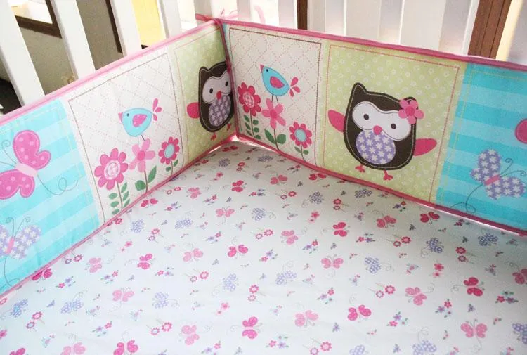 Happy Owl- Baby Bumper Set