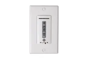 Hardwired Remote Wall Control Only from the NEO Remote Control Collection in White Finish by Visual Comfort Fan