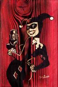 Harley Quinn Wood Artwork