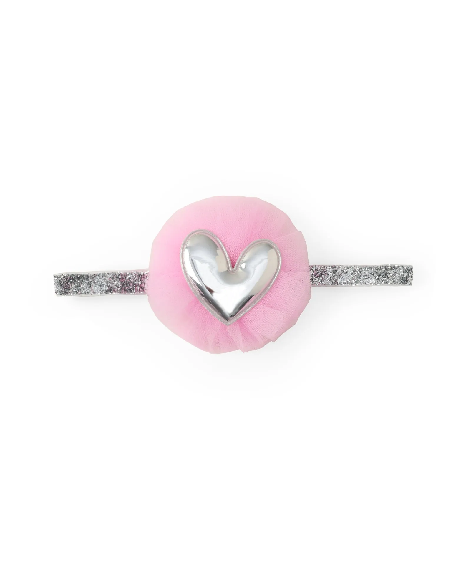 Heart Applique Headband - Light Pink