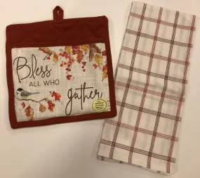 Hot Pad Set - Fall Blessings ~ Set/2