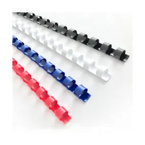 Icon Binding Coil Plastic 10mm Black Pack 100