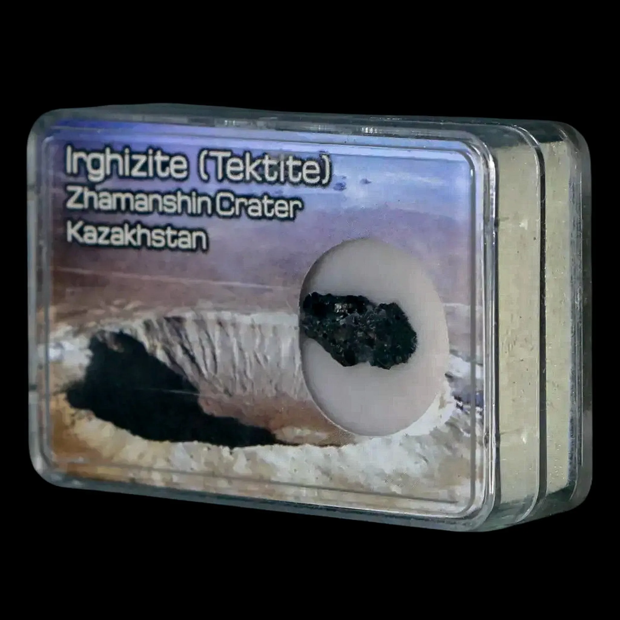 Irghizite Tektite Meteorite Specimen Zhamanshin Crater Kazakhstan Display 0.39 Grams